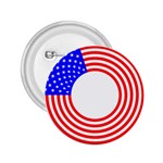 Stars Stripes Circle Red Blue 2.25  Buttons