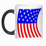 Stars Stripes Circle Red Blue Morph Mugs