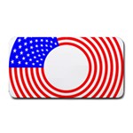 Stars Stripes Circle Red Blue Medium Bar Mats