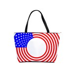 Stars Stripes Circle Red Blue Shoulder Handbags