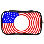 Stars Stripes Circle Red Blue Toiletries Bags