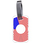 Stars Stripes Circle Red Blue Luggage Tags (One Side) 