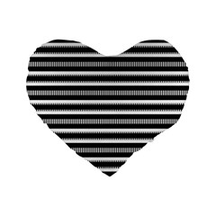 Tribal Stripes Black White Standard 16  Premium Heart Shape Cushions by Mariart