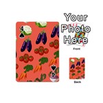 Vegetable Carrot Tomato Pumpkin Eggplant Playing Cards 54 (Mini)  Front - Spade4
