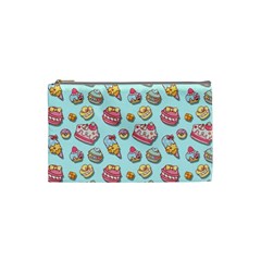 Sweet Pattern Cosmetic Bag (small)  by Valentinaart