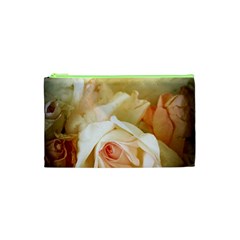 Roses Vintage Playful Romantic Cosmetic Bag (xs) by Nexatart