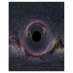 Black Hole Blue Space Galaxy Star Drawstring Bag (small) by Mariart
