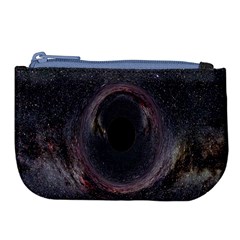 Black Hole Blue Space Galaxy Star Large Coin Purse by Mariart