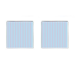 Bleu Pink Line Vertical Cufflinks (square) by Mariart
