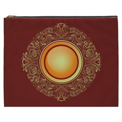 Badge Gilding Sun Red Oriental Cosmetic Bag (xxxl) 