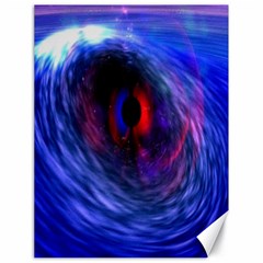 Blue Red Eye Space Hole Galaxy Canvas 18  X 24   by Mariart