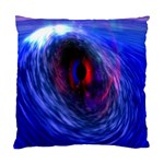 Blue Red Eye Space Hole Galaxy Standard Cushion Case (Two Sides) Back