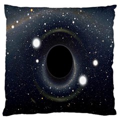 Brightest Cluster Galaxies And Supermassive Black Holes Large Flano Cushion Case (one Side) by Mariart