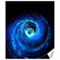 Blue Black Hole Galaxy Canvas 20  X 24   by Mariart