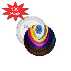 Colorful Glow Hole Space Rainbow 1 75  Buttons (100 Pack)  by Mariart