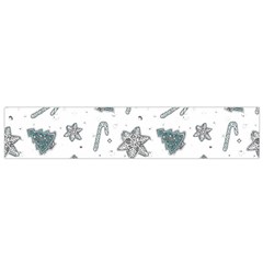 Ginger Cookies Christmas Pattern Flano Scarf (small)