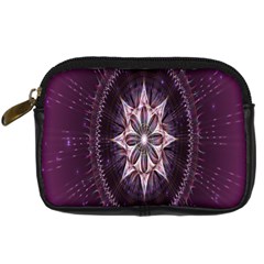 Flower Twirl Star Space Purple Digital Camera Cases by Mariart