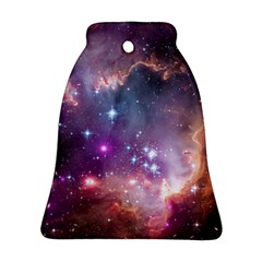 Galaxy Space Star Light Purple Ornament (bell) by Mariart