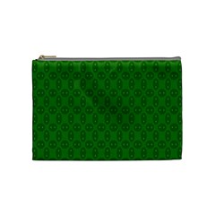 Green Seed Polka Cosmetic Bag (medium)  by Mariart