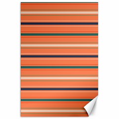 Horizontal Line Orange Canvas 20  X 30   by Mariart