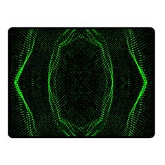 Green Foam Waves Polygon Animation Kaleida Motion Double Sided Fleece Blanket (small)  by Mariart