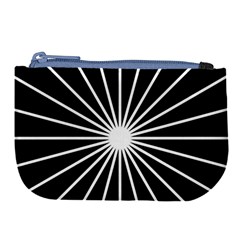 Ray White Black Line Space Large Coin Purse by Mariart