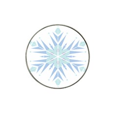 Snowflakes Star Blue Triangle Hat Clip Ball Marker (10 Pack) by Mariart