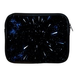 Space Warp Speed Hyperspace Through Starfield Nebula Space Star Line Light Hole Apple Ipad 2/3/4 Zipper Cases by Mariart