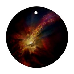 Sun Light Galaxy Round Ornament (two Sides) by Mariart