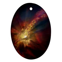 Sun Light Galaxy Oval Ornament (two Sides) by Mariart