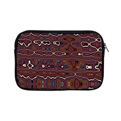 Hippy Boho Chestnut Warped Pattern Apple Ipad Mini Zipper Cases by KirstenStar