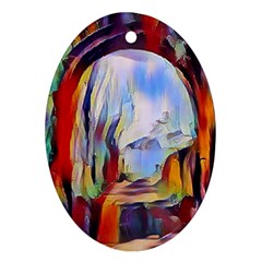 Abstract Tunnel Ornament (oval)