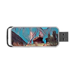 Modern Norway Painting Portable Usb Flash (two Sides) by NouveauDesign