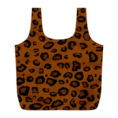 Dark Leopard Full Print Recycle Bags (l)  by TRENDYcouture