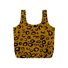 Golden Leopard Full Print Recycle Bags (s)  by TRENDYcouture
