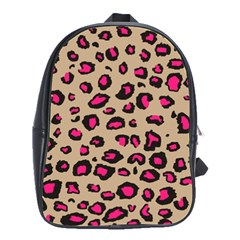 Pink Leopard 2 School Bag (large) by TRENDYcouture