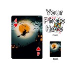 Halloween landscape Playing Cards 54 (Mini)  Front - Heart4