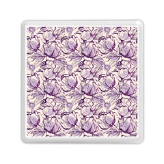 Vegetable Cabbage Purple Flower Memory Card Reader (square)  by Mariart