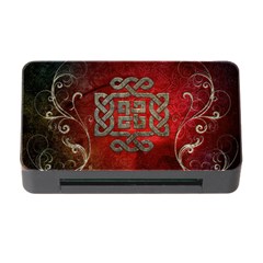 The Celtic Knot With Floral Elements Memory Card Reader With Cf by FantasyWorld7