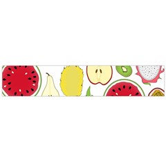 Mango Fruit Pieces Watermelon Dragon Passion Fruit Apple Strawberry Pineapple Melon Flano Scarf (large) by Mariart