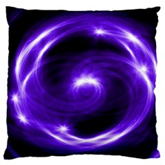 Purple Black Star Neon Light Space Galaxy Standard Flano Cushion Case (two Sides) by Mariart