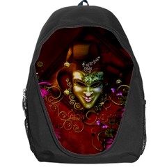 Wonderful Venetian Mask With Floral Elements Backpack Bag by FantasyWorld7