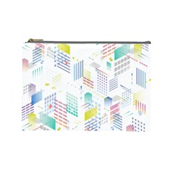 Layer Capital City Building Cosmetic Bag (large)  by Mariart