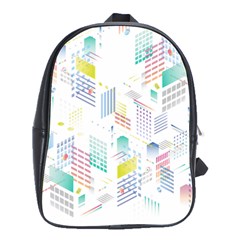 Layer Capital City Building School Bag (large) by Mariart