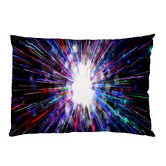 Seamless Animation Of Abstract Colorful Laser Light And Fireworks Rainbow Pillow Case by Mariart