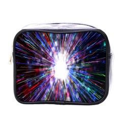 Seamless Animation Of Abstract Colorful Laser Light And Fireworks Rainbow Mini Toiletries Bags by Mariart