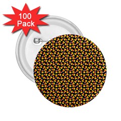 Pattern Halloween Candy Corn   2 25  Buttons (100 Pack)  by iCreate