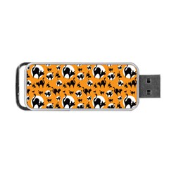 Pattern Halloween Black Cat Hissing Portable Usb Flash (one Side) by iCreate