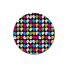 Pattern Painted Skulls Icreate Magnet 3  (round) by iCreate