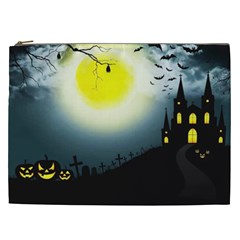 Halloween Landscape Cosmetic Bag (xxl)  by Valentinaart